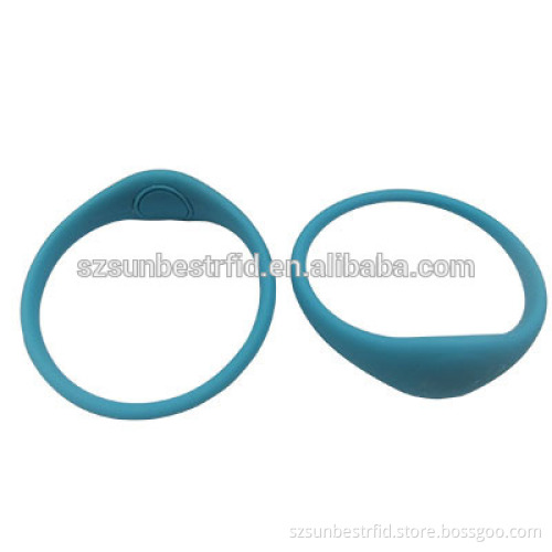 125kHz ,13.56mhz silicone waterproof rfid wristband